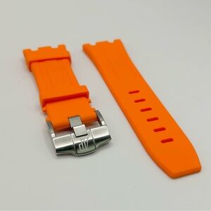 Audemars Piguet Rubber Strap 28mm With Buckle in ORANGE